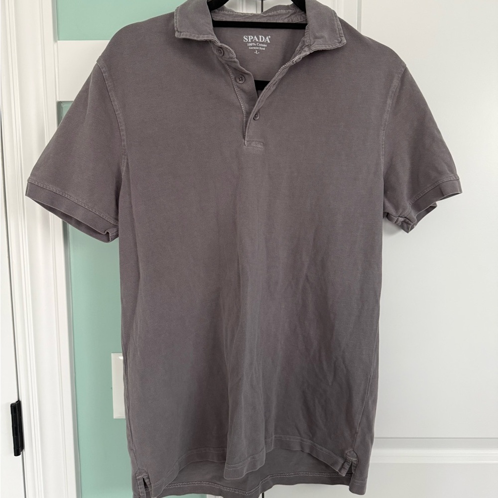 SPADA Men's 100% Cotton Gray Polo Shirt